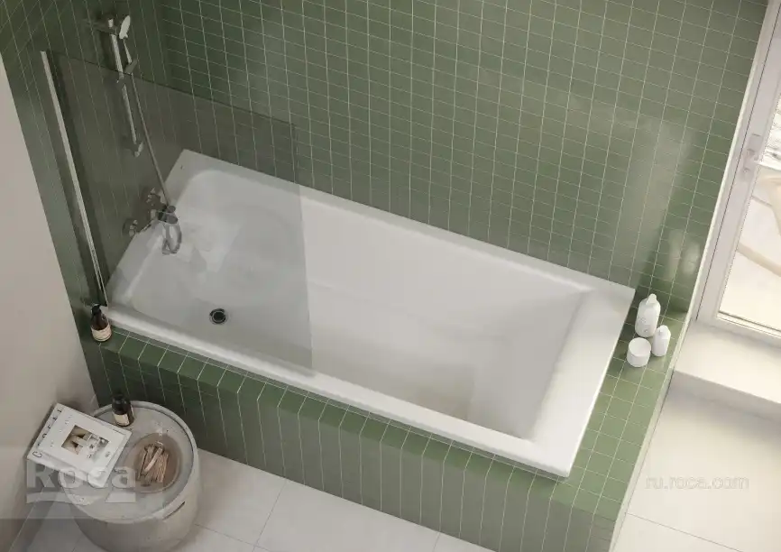 Акриловая ванна Roca EASY 170х80 ZRU9307624 прямоугольная, Белая фото 9