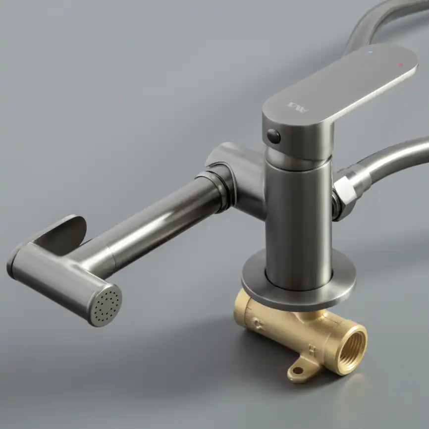 Гигиенический душ со смесителем AVS Beauty оружейная сталь, 811-531-GM фото 10