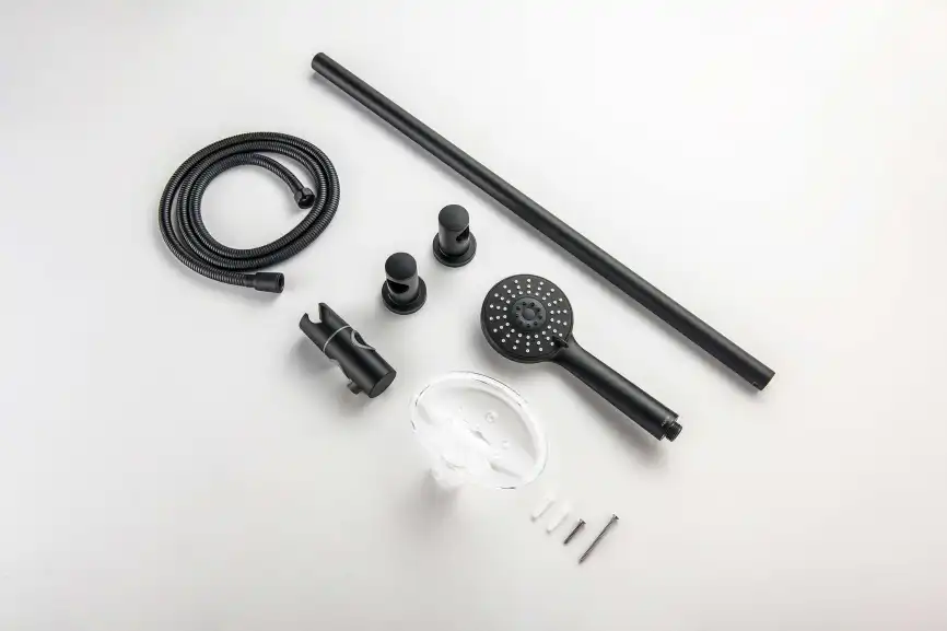 Душевой гарнитур Aquatek БЕТТА AQ2013MB, Черный матовый фото 4