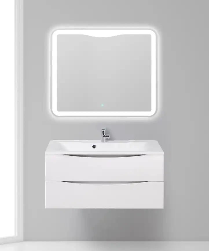 Тумба под раковину BelBagno MARINO-1100-2C-SO-BO-P подвесная Bianco Opaco фото 11