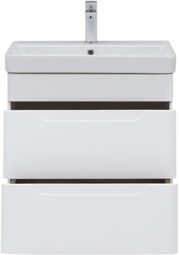 Тумба под раковину Aquanet София 60 белый глянец (2 ящика) 288905 фото 7