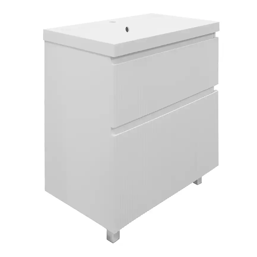 Тумба с раковиной Azario Viola 80 CS00097140, напольная, Белая матовая фото 1