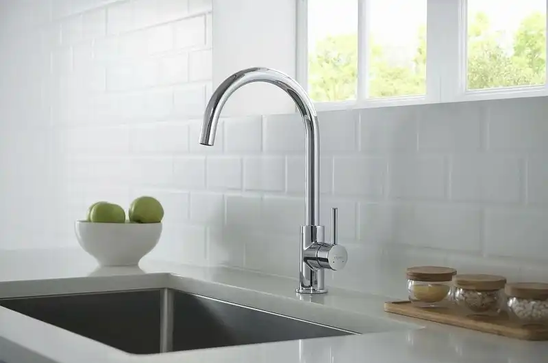 Смеситель для кухни Aquatek Европа AQ1382CR поворотный излив, Хром фото 3