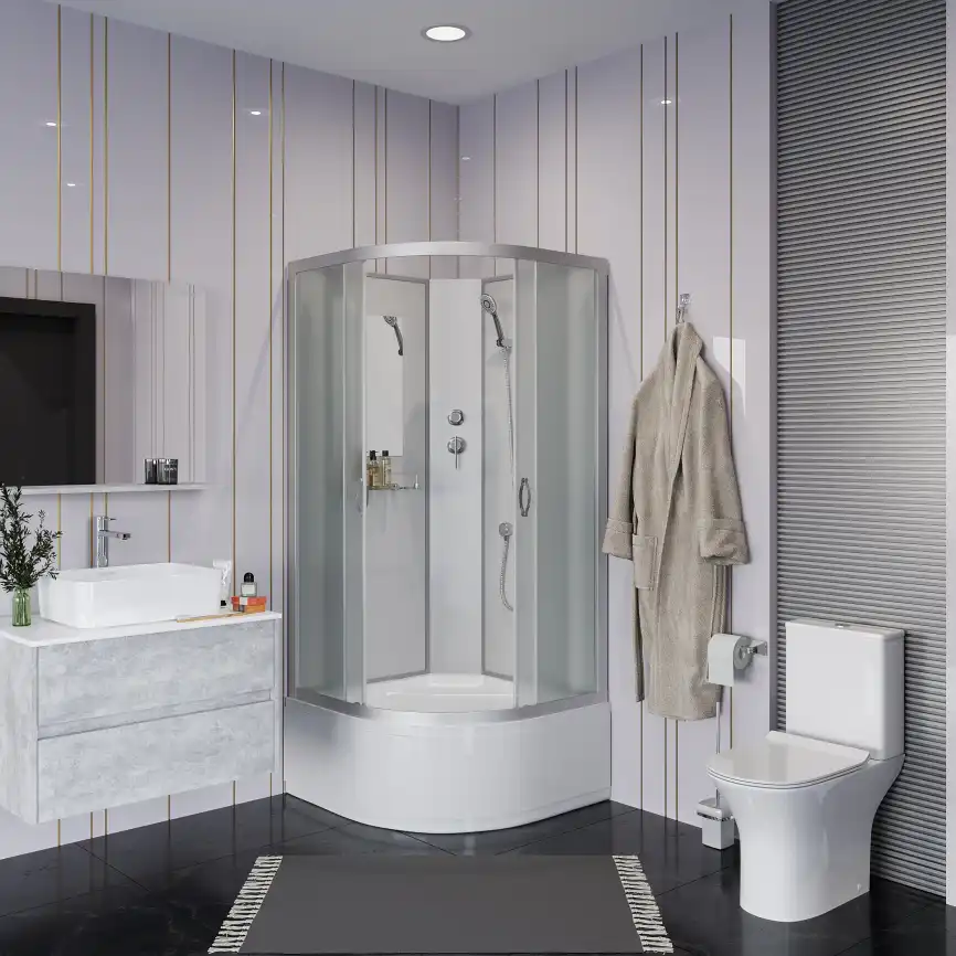 Душевая кабина Niagara Classic 100х100х200 NG-2309-14BK высокий поддон, без гидромассажа, 23091424BK фото 2