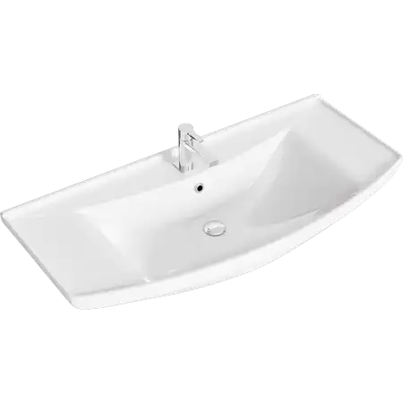 Тумба с раковиной подвесная Aqwella Allegro 105 см, Agr.01.10/2, цвет Белый фото 3