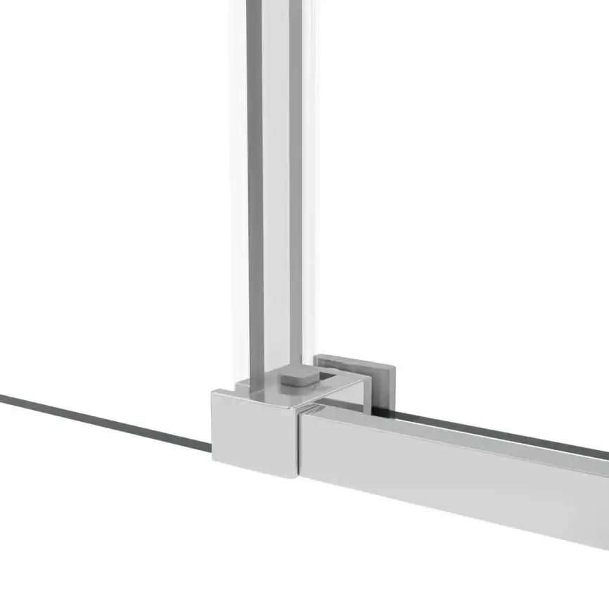 Душевой уголок Vincea Slim Soft 140х100 VSR-1SS1014CL, дверь раздвижная, профиль хром, стекло прозрачное фото 6