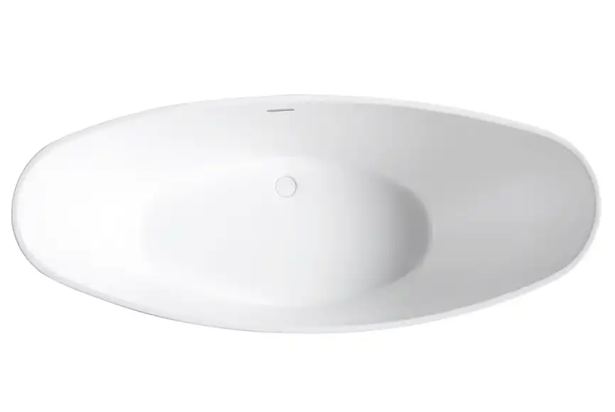 Акриловая ванна Abber 184х79 AB9233G, отдельностоящая, Серая матовая фото 5