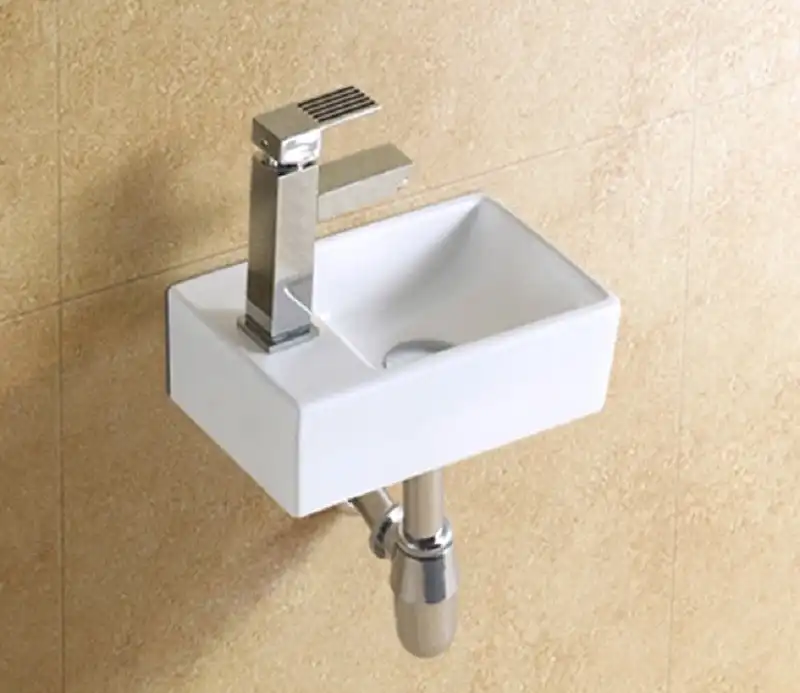 Умывальник CeramaLux 9048GTR 295х180х95 Подвесная цвет Белый фото 1