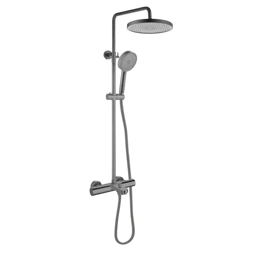 Душевая система Aquatek ВЕГА AQ2043BGM, Оружейная сталь фото 1