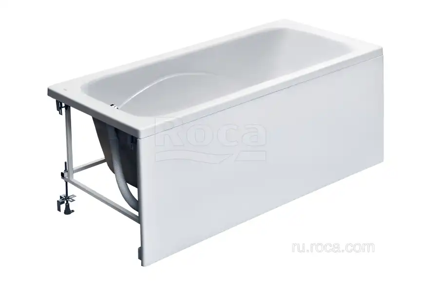 Акриловая ванна Roca LINE 170х70 ZRU9302924 прямоугольная, Белая фото 5