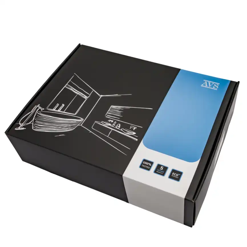 Смесители для ванны AVS Cube 811-211-MB, черный матовый фото 9