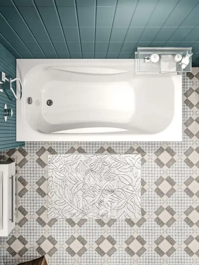 Акриловая ванна 1Marka CLASSIC 130х70 Прямоугольная Белая 01кл1370 А фото 6