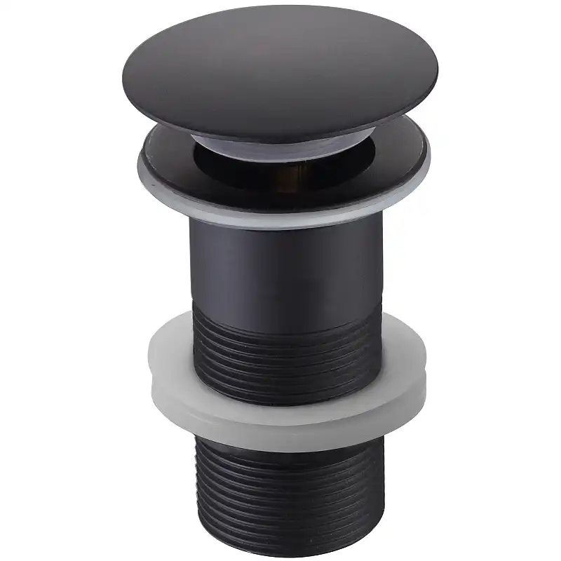 Донный клапан для раковины AQUATEK, матовый черный AQ6000MB фото 1