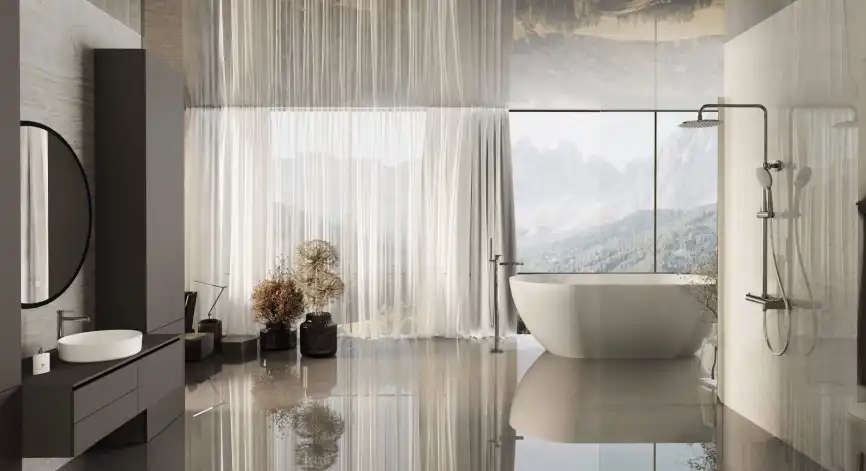 Душевая система  Vincea Rondo VSFS-1R0CH VSFS-1R0CH для душа без излива, хром фото 2