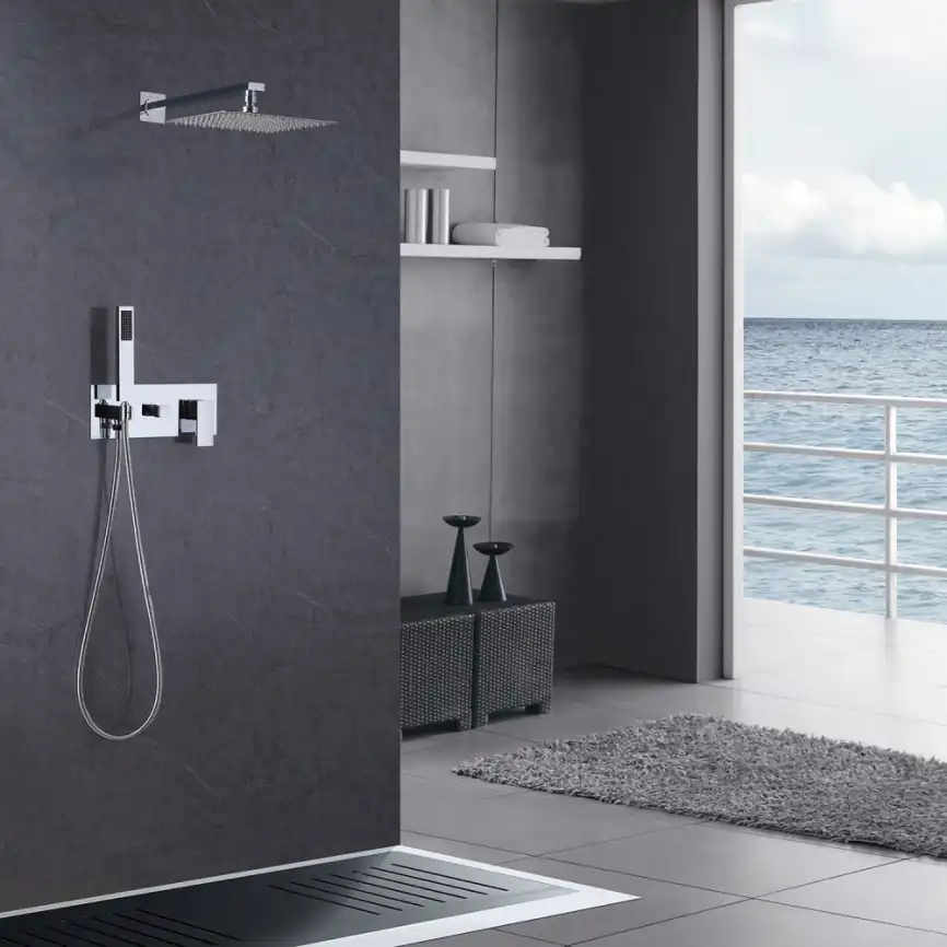 Душевая система ABBER Daheim AF8218 скрытого монтажа без излива, хром фото 2