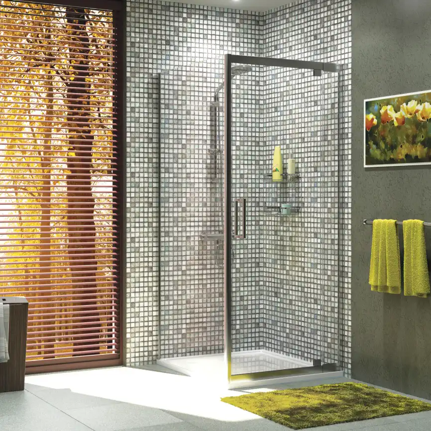 Душевой уголок WasserKRAFT Berkel 48P 80х100 48P29 профиль Хром стекло Прозрачное фото 2