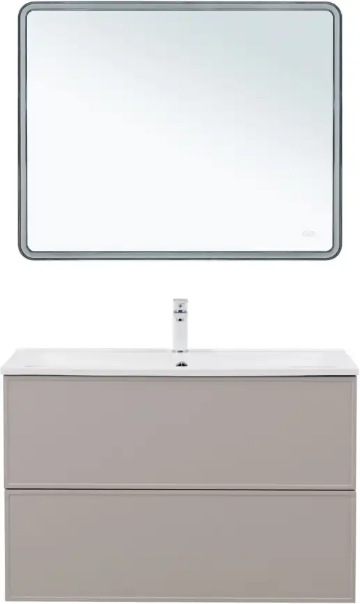 Тумба под раковину Aquanet Арт 100 бежевый, 343969 фото 9