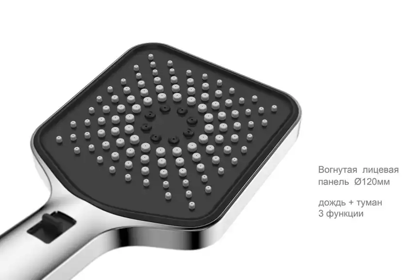 Душевая система  Vincea  VSFW-433TI4RGM VSFW-433TI4RGM  с термостатом, встраиваемая, вороненная сталь фото 10