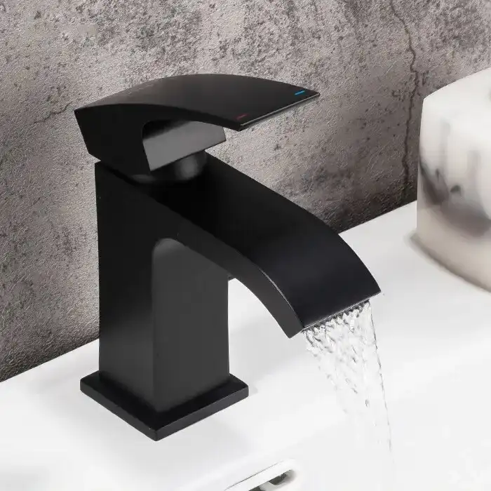 Смеситель для раковины Gappo G1007-6, Черный матовый фото 8