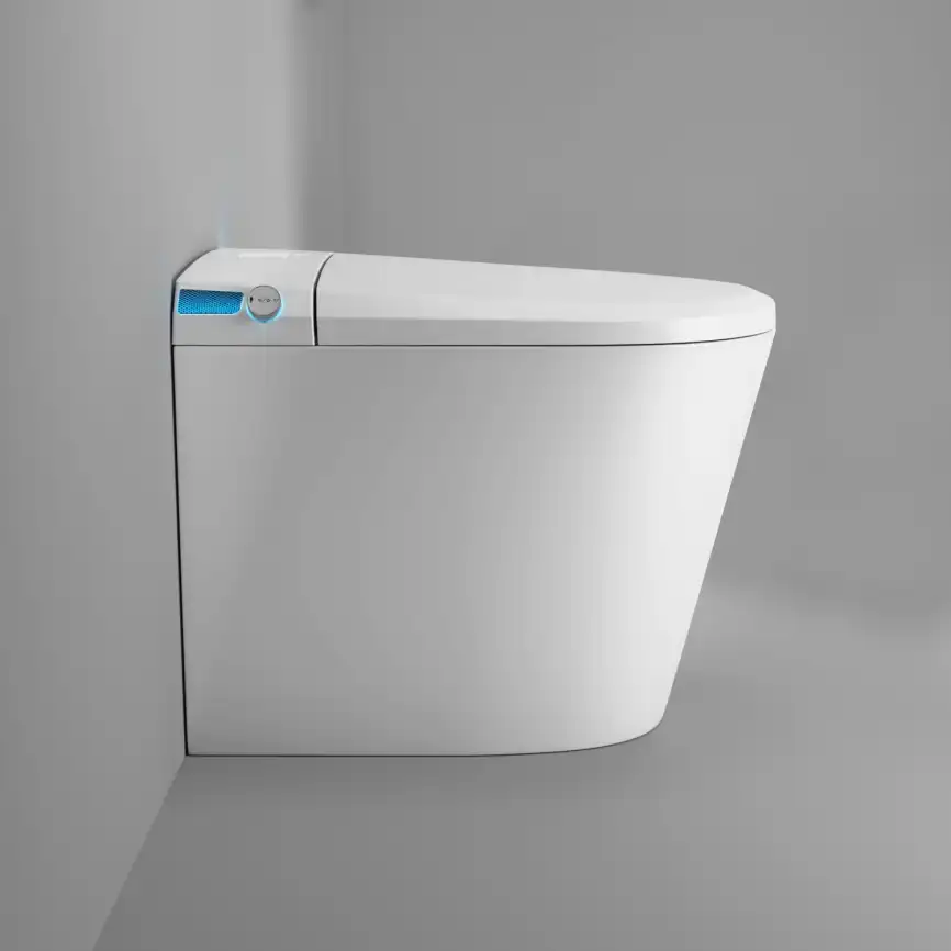 Электронный унитаз-биде Grossman Smart GR-PR-5702 приставной, с импульсным смывом, белый фото 5