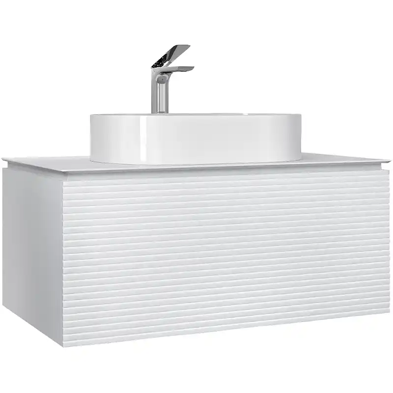 Тумба под раковину Jorno STONE 100 Stn.01.100/P/W/JR Белая фото 1