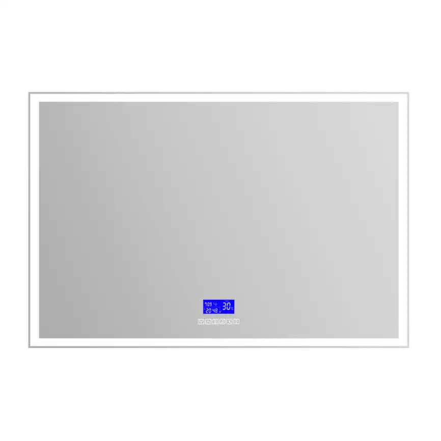 Зеркало BelBagno SPC-GRT 120х80 SPC-GRT-1200-800-LED-TCH-RAD с подстветкой, сенсорный выключатель, с Bluetooth, цифровым термометром и радио фото 1