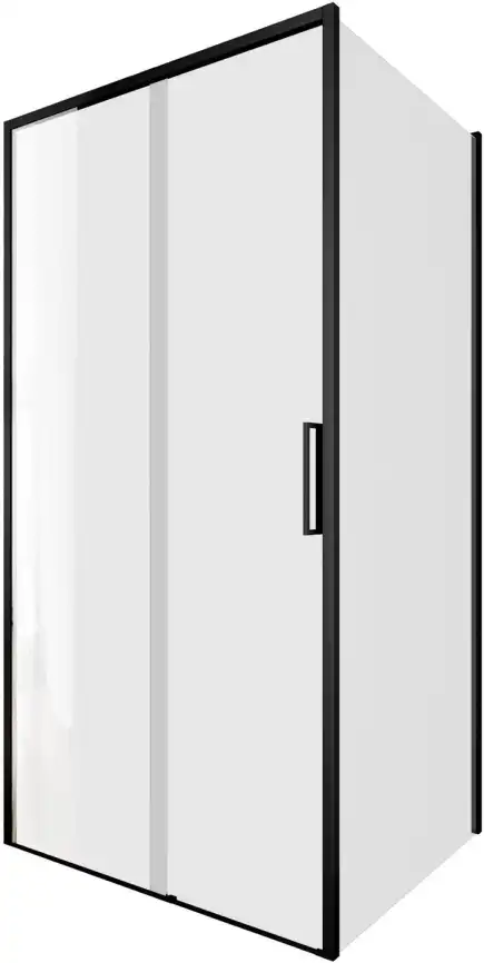 Душевой уголок Aquanet Pleasure Evo 100x90 AE65-100x90-BT профиль черный, прозрачное стекло фото 1