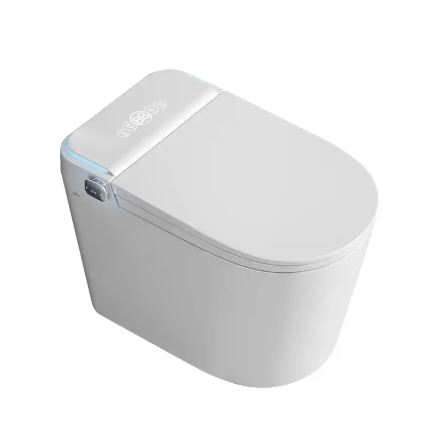 Электронный напольный унитаз-биде ABBER Bequem AC1117S, белый фото 7