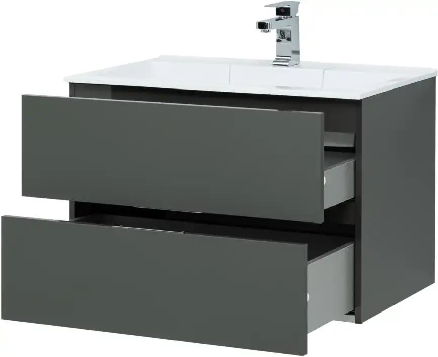 Тумба под раковину Aquanet Алвита 80 серый антрацит 215120 фото 8