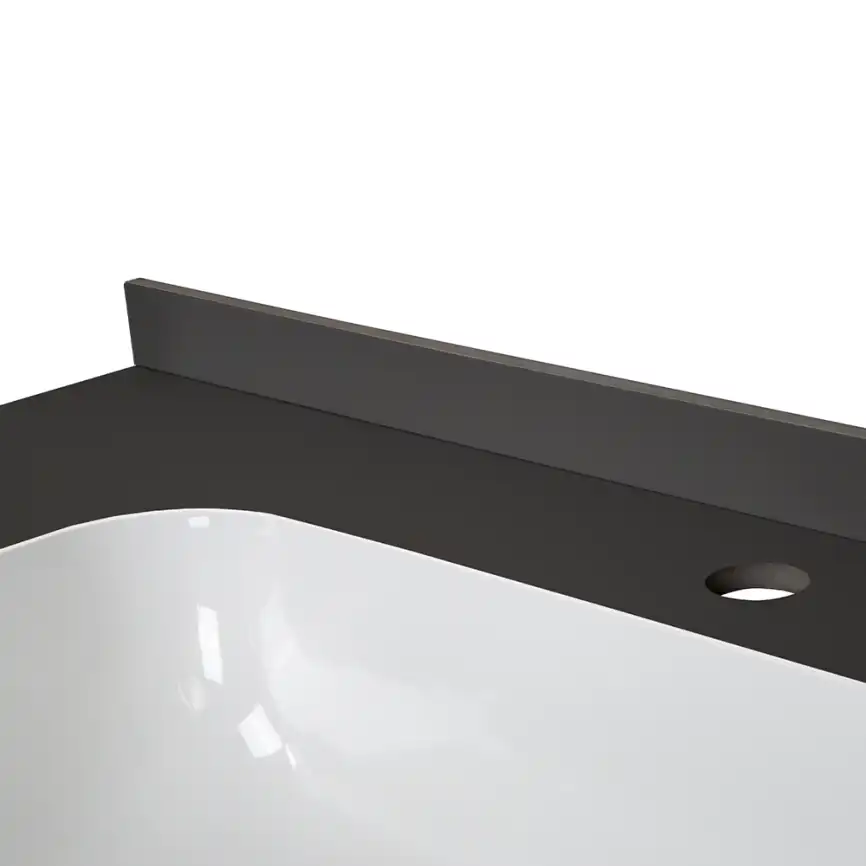 Раковина мебельная AVS Шарм 80x56 белая/черная фото 5