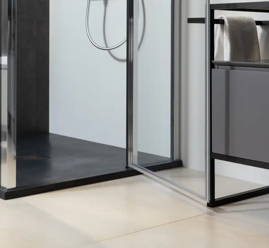 Душевая дверь Allen Brau Priority 100 см, 3.31004.00, профиль Хром, стекло Прозрачное фото 4