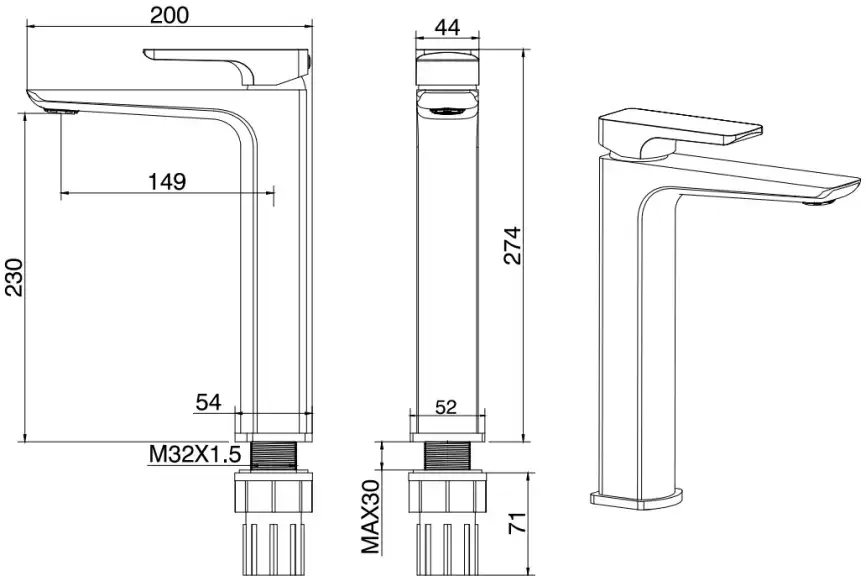 Смеситель для раковины Allen Brau Infinity 5.21002-BN никель браш фото 2