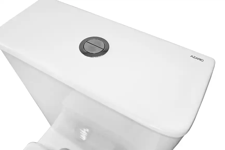 Унитаз напольный Azario VELISE AZ-1222A безободковый, с бачком и сидением микролифт, Белый глянцевый фото 8
