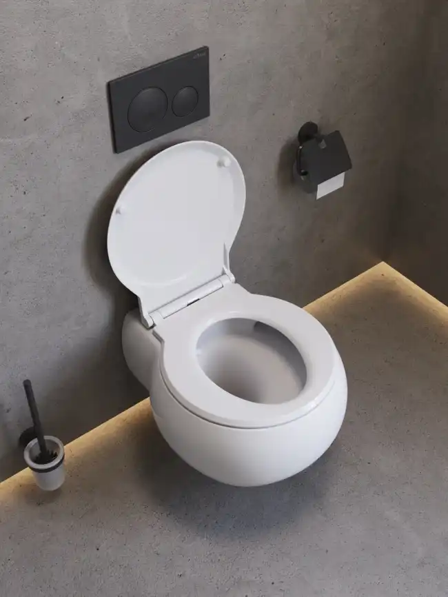 Подвесной унитаз CEZARES GRANDE CZR-308-TH-TOR/SC, со смывом TORNADO, с сиденьем микролифт фото 20