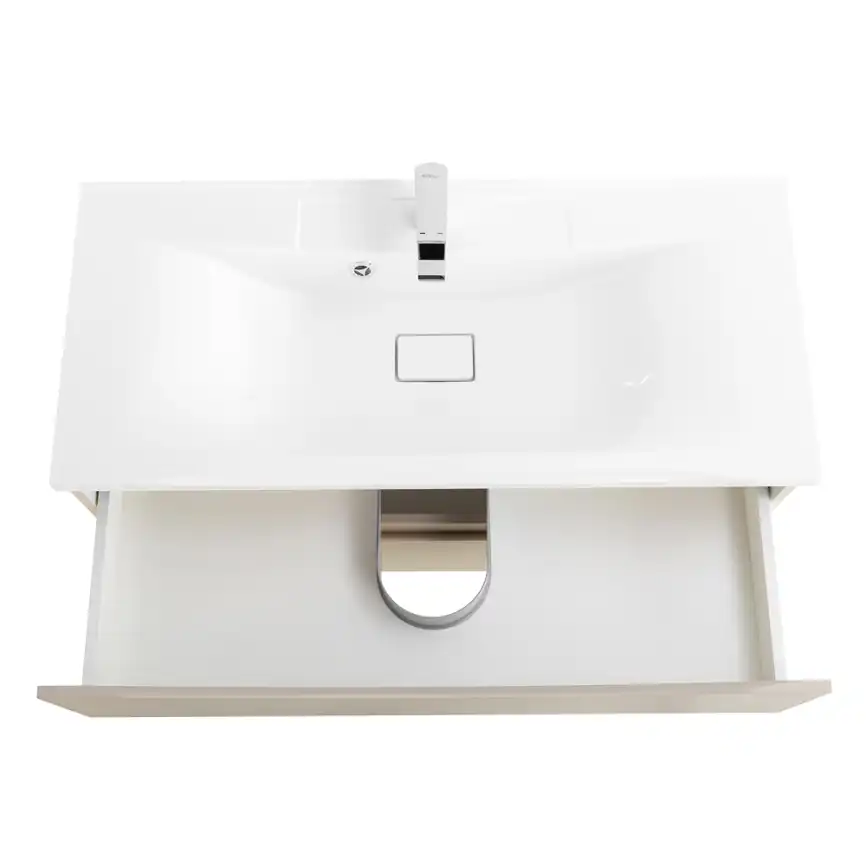Тумба под раковину BelBagno MARINO-1000-2C-SO-CO-P подвесная Crema Opaco фото 8