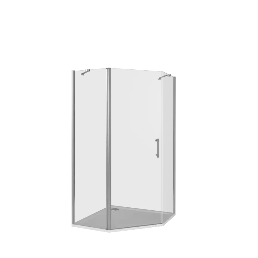 Душевой уголок Good Door MOKKA PNT-100-C-WE профиль Белый стекло прозрачное фото 2