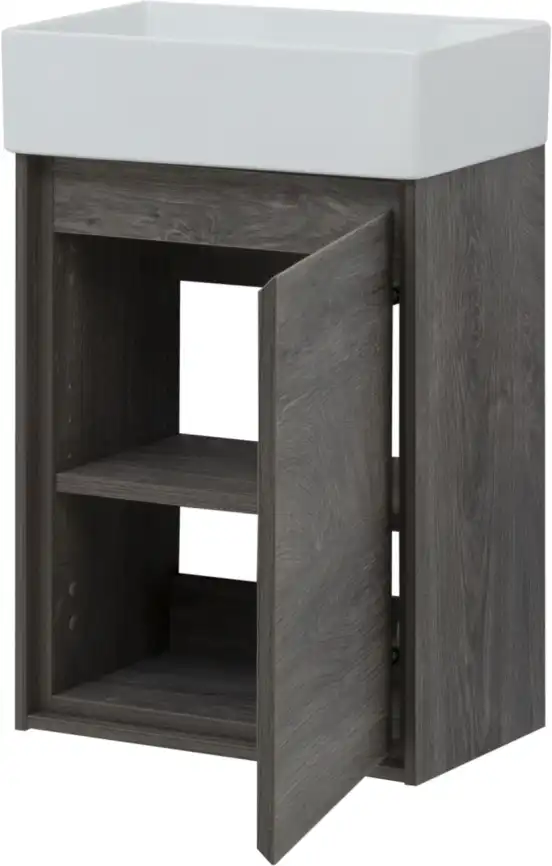 Тумба под раковину Aquanet Милан 45 дуб рошелье, подвесная, 339964 фото 4