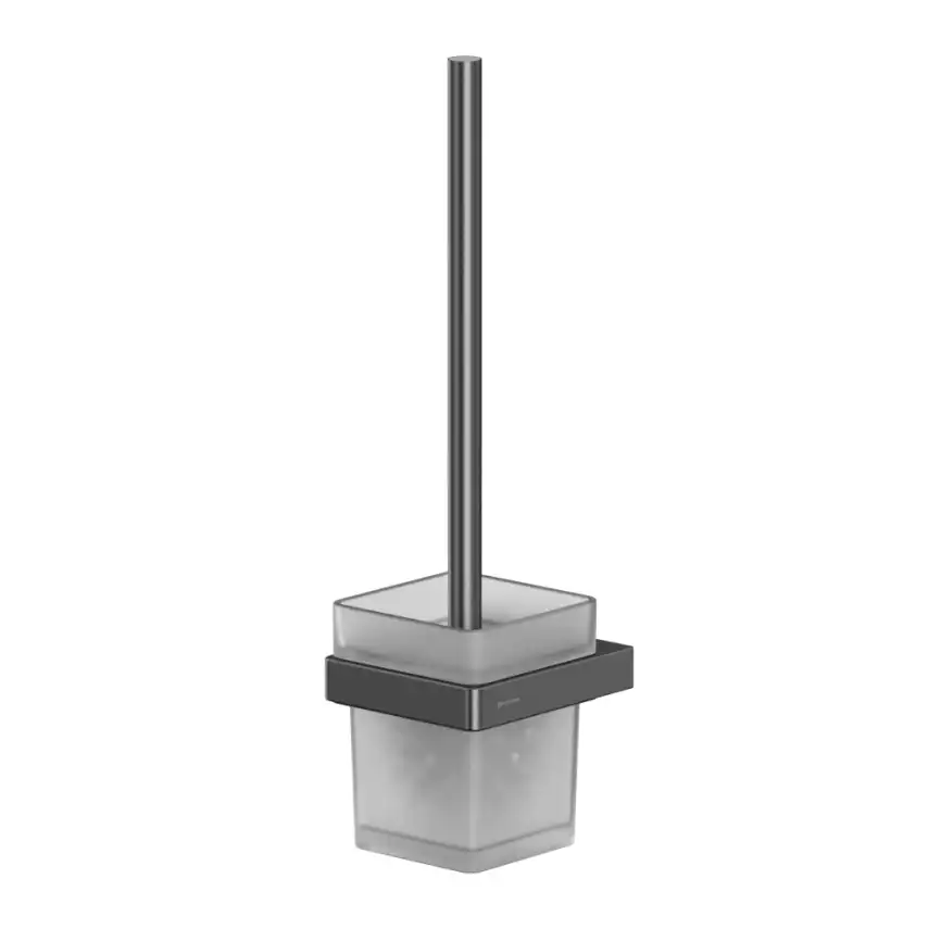 Ершик для унитаза Whitecross CUBO gunmetal, CU2470GM, Оружейная сталь фото 1