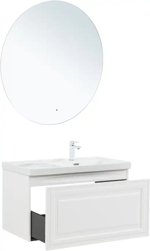 Тумба под раковину Aquanet Агата 90 белый сатин, 345482 фото 9