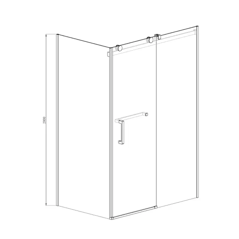 Душевой уголок Azario Vancouver 120х100х200 AZ-NKF1131R 1000 профиль Серебро, стекло Прозрачное фото 3
