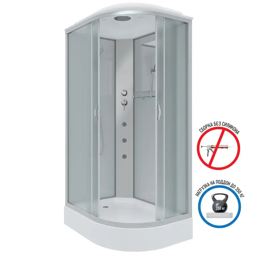 Душевая кабина Niagara Classic 120х80х215 NG-3312-14LG низкий поддон, с гидромассажем, 33121423LG фото 1