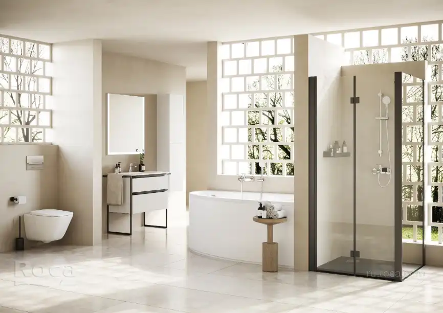 Комплект унитаза с инсталляцией Roca The Gap 893104100 подвесная чаша Rimless + инсталляция + сиденье + панель смыва фото 2