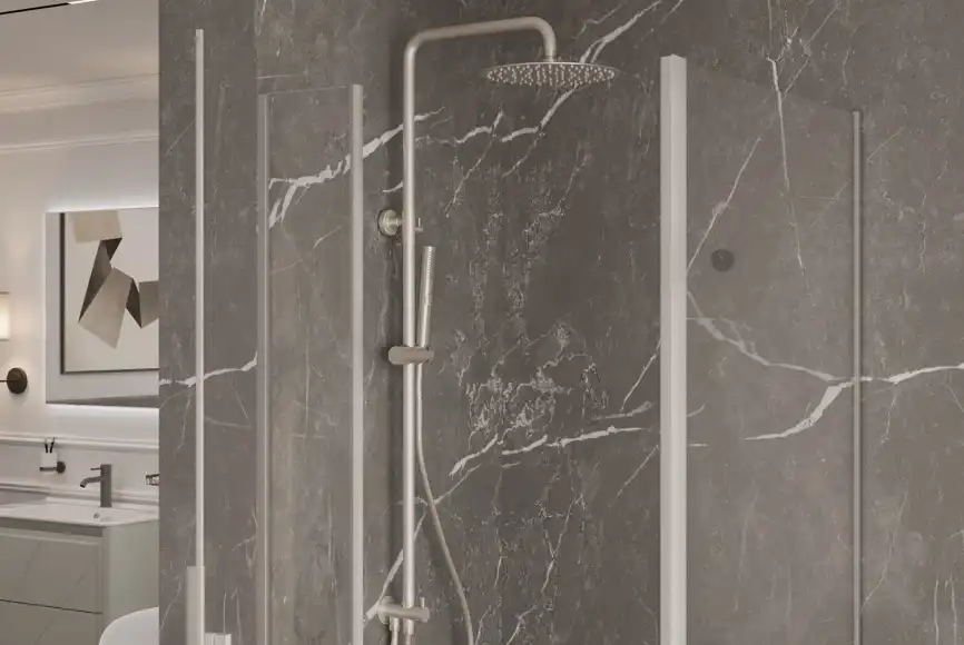 Душевая стойка Allen Brau Priority 5.31031-31 черный матовый фото 7