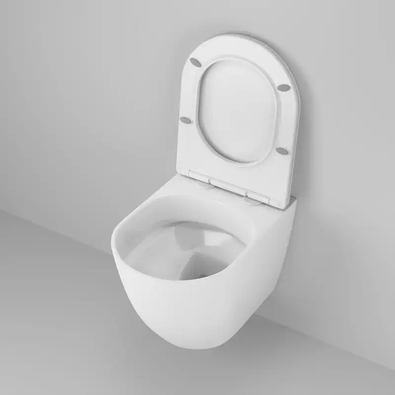 Унитаз подвесной Grossman Thin Rim GR-5601S безободковый, Белый глянцевый, с тонкой крышкой,микролифт фото 3