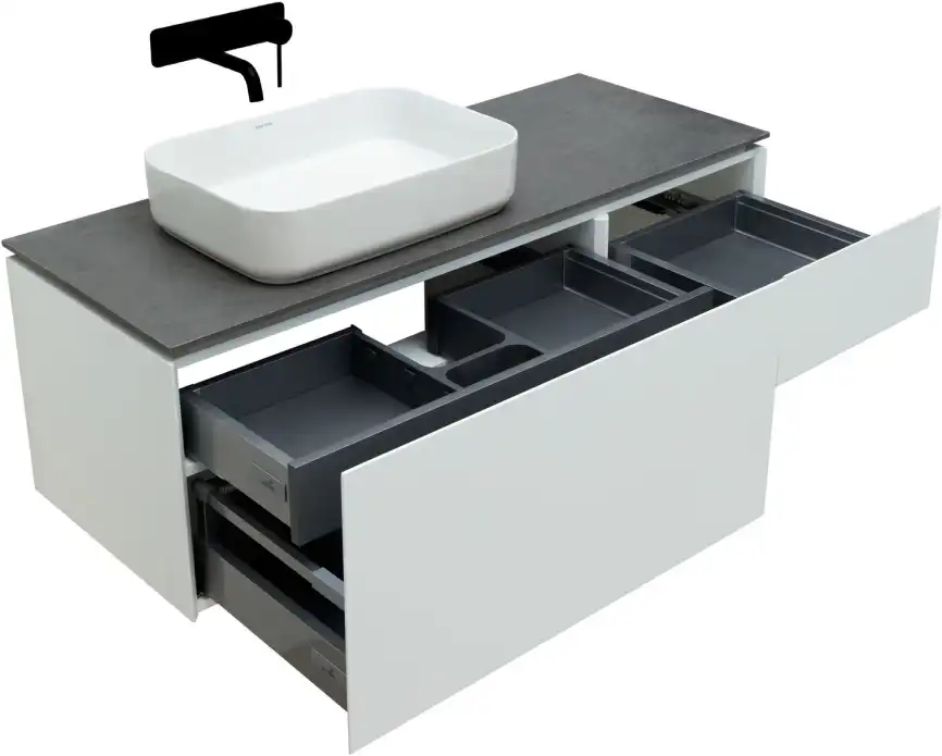 Тумба под раковину Allen Brau Infinity 120 1.21006.WM L белый матовый фото 9