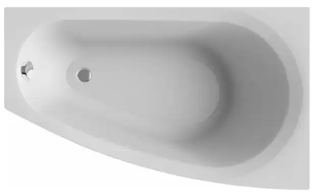 Акриловая ванна Alba Spa BALINE 150х90 см, правая ВАС012000П100, Белая фото 1