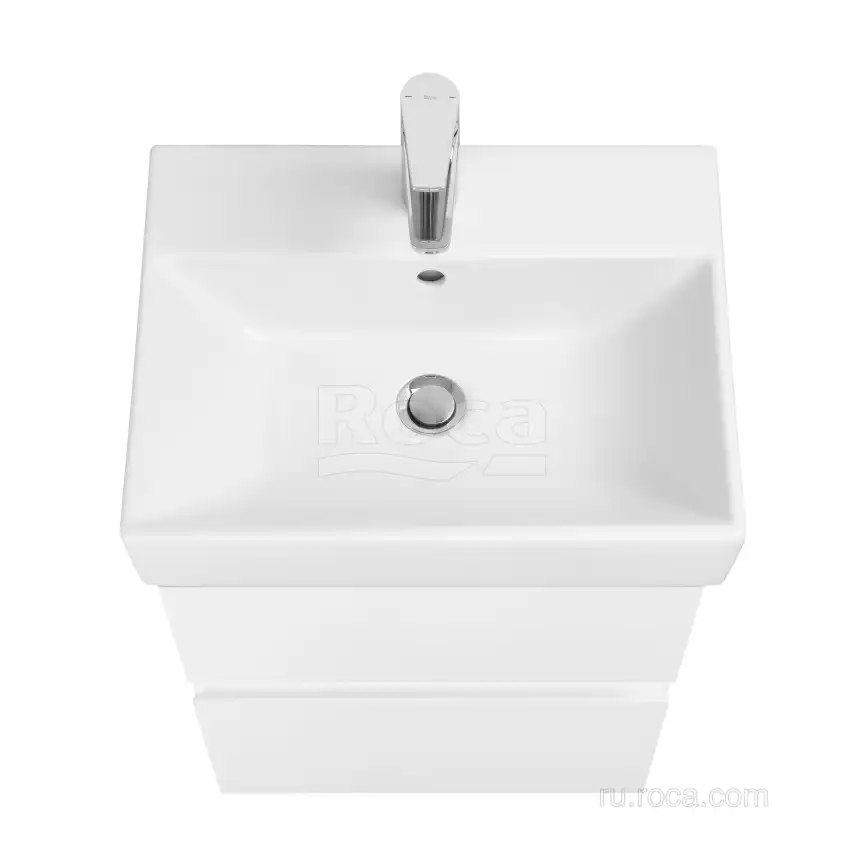 Тумбы под раковину Roca Oleta 50 A857638501 подвесная, цвет, Белый матовый фото 2