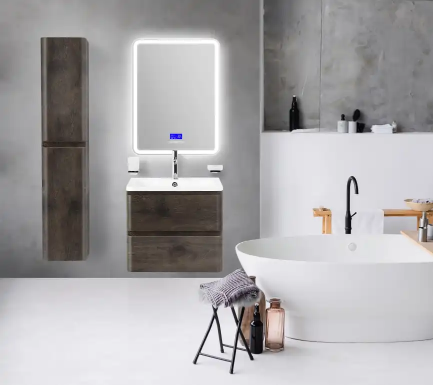 Зеркало BelBagno MARINO 60х80 SPC-MAR-600-800-LED-TCH-RAD с подстветкой, сенсорный выключатель, с Bluetooth, цифровым термометром и радио фото 9