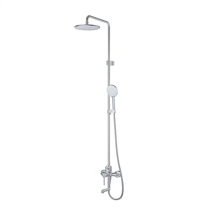 Душевая система IDDIS Aiger AIGSB3Fi06 для ванны с изливом цвет, Глянцевый хром фото 2