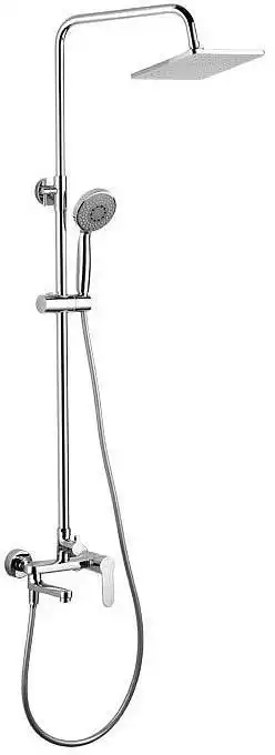 Душевая система Aquanet Passion Passion S3 для ванны с изливом, верхний и ручной душ, Хром фото 1